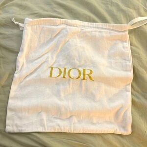 Authentic white Dior dust bag